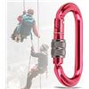 Jadpes Lucchetto di Sicurezza per Moschettone da Arrampicata in Alluminio