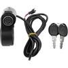 Generic Blocco del Pollice del ciclomotore dello Skateboard del motorino Elettrico con l'interruttore di avviamento della Chiave 12V 24V 36V 48V 60V 72V for Il Manubrio di 22mm