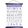 Monetais Grafico degli Esercizi per Sedia Tia Chia Grafico per Yoga per Sedia per Anziani 15, 7x23, 6 Pollici