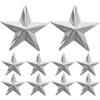 Beaupretty Stomp Pad Snowboard antiscivolo in metallo Grip Star Studs 10pcs | Facile installazione, design resistente all'usura, finitura argento, uso sportivo all'aperto, trazione extra per pattini
