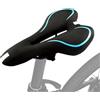 Générique Sella MTB Selle Bicicletta Ergonomiche Ventilato Con Nastro Riflettente | Sedile In Silicone Morbido E Imbottito Bici Da Strada Viaggi Quotidiani Lunga Distanza Escursionismo Uomini Donne