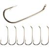 Goture 50pcs Mosca Ami Da Pesca A Mosca Asciutto Legare Gancio In Acciaio Alto Carbonio Dritto Stinco Da Pesca Legare Jig Hook con Spinato per Ninfa, Zanzara, Formica Amo Dimensione 8#-22#