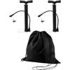 Artibetter Pompa per Palloni Portatile in Acciaio Nero per Basket e Yoga | Uso All'aperto, Design Ergonomico e Comodo, Riduce e Fatica, Pratica da Trasportare Colore Casuale