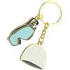 Generico Swim Goggles Shape Swim Hat Charm Pendant |Cute Swimming Keychain Creative | Swimming Hat Pendant Novelty Cute Pool Theme Keyring Backpack Clip For Men Boys Girls Summer Beach Lovers Women