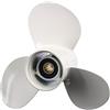 QASULER Elica fuoribordo a 3 Pale in Lega di Alluminio Nuova 11 1/8 X 13-G, for, 40-60 HP
