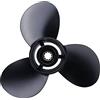 QASULER Elica fuoribordo for Barche 10 1/4 X 12, for Suzuki, 20-30HP 58100-96430-019 Elica Marina in Lega di Alluminio 10 Denti scanalati