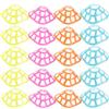 TOYANDONA 20 Pezzi Dischi da Allenamento Sportivo Base Quadrata, PE, 6 | Marcatori Colorati ad Alta Visibilità, Struttura Impilabile, Setup Rapido, per Basket, Football, Scuole