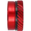 Helilyco Mulinello da pesca per manopola di alimentazione Impugnatura in lega di alluminio per Daiwa per steez per alphas - Regolazione meccanica del freno rosso argento viola 16,5 mm