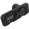 Domary Caricabatterie con Doppia Porta USB con Voltmetro per Auto, Barca, | Ingresso 12 V-24 V, Uscita Totale 3,1 A, Copertura Antipolvere, Pannello per Montaggio A Incasso