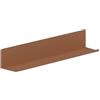 Brigros - Mensola Da Muro In Metallo Design Moderno Per Libri, Quadri E Oggetti Decorativi, Mensole Da Parete Resistenti In Vari Colori E Dimensioni In Acciaio Verniciato (Mattone, 70x13x12 cm)