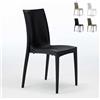 Produce Shop Sedie Poly Rattan Bar Giardino gelateria impilabile Bistrot Grand Soleil - Nero