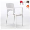 Produce Shop Sedie con braccioli in Polipropilene per Bar e Ristorante Paris Arm Grand Soleil - Bianco