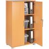 MMT Furniture Designs Ltd Armadietto per ufficio, per faldoni o da usare come libreria, in faggio con serratura, a 2 ante