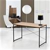 Produce Shop Scrivania Industriale 150x60 Legno Acciaio per Studio ed Ufficio Wootop