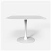 Produce Shop Tavolo Quadrato Design Stile Goblet Bar Cucina Sala da Pranzo Lillium 80 - Bianco