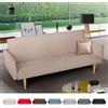 Produce Shop Divano Letto 3 posti clic clac in Tessuto reclinabile Design Nordico Perla - Beige