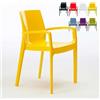 Produce Shop Sedie Polipropilene impilabili con braccioli Cucina Bar Cream Grand Soleil - Giallo