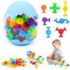 FSWWSF Giocattolo a ventosa 48 pezzi Giocattoli Bagno a Ventosa Giocattolo in Silicone con Ventosa per Bambini 3 4 5 6 7 8 Anni