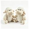 Wonder Sprout Peluche Bianco Agnello 2 pezzi super morbido da collezione peluche Interessante pecora compagno per coccole pisolini e decorazioni per la casa regalo Halloween Natale bambine e bambini - 18cm