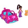 Polly Pocket Gioco di auto per gattini per ragazze dai 4 anni in su