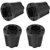 Drfeify Mozzi Ruota per Auto RC, 4 Pezzi mozzi esagonali per Ruota Auto RC Neri Adattatore Ruota da 1,9 Pollici da 2,2 Pollici Disponibile per SCX10 1/10 RC Crawler(23mm)