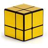 LOGICA GIOCHI Logica Gochi - Cubo Magico 2x2 Cubo Specchio - Puzzle logico - Cubo modificato - Speedcubing - Versione Oro - Giochi intelligenza (Oro)