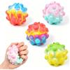 Henjunu 4 Pezzi Palla Antistress Multicolor, Palline Colorate, Stress Squeeze Giocattoli, Pallina Giocattoli Antistress, per Esercizio Alle Mani e Alleviare lo Stress
