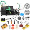 Generic Lucidatrice Rocce/Gioielli 1950W, Lucidatrice Gemme 5-in-1, 800-12.000 RPM | Mola per Gemme Raffreddata ad Acqua, Lama Sega 180 mm, Profondità Taglio 50 mm e Kit DIY Giada Completo