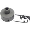 Helilyco Mandrino rotondo per tornitura del legno per mini tornio - adattatore per trapano per perline e lungo 10 mm (10 mm)
