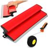 Buyzzus Spatola per superfici da 40 cm, con rullo per spatola, rullo angolare, spatola per grandi aree di lavoro, decorazione da parete, strumento di costruzione, rullo angolare per interni in cartongesso