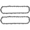Loggers Art Gens Catena per motosega da 20,3 cm, passo 1 cm, calibro 109,2 cm, 34 maglie di trasmissione, adatta a 20 V 79240 - DWO1DT608, R34 (2 catene)