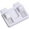 Helilyco Helping Hands - Stazione di saldatura con lente d'ingrandimento: strumento terza mano regolabile per riparazione PCB e lavori elettronici, 3 x 4,5 x lente LED morsetto supporto filo luce (bianco)