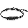 S.Oliver Da Uomo Gioielli - Bracciale In Leder E Acciaio Inossidabiledetails - Classico, Elegantee E Maschile - Perfetto Idea Regalo