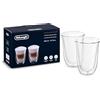 De Longhi Bicchieri Cappuccino, Tazze di Vetro per Latte Macchiato,