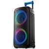 Cellularline - Music Sound - Cassa Speaker Bluetooth con 80WATT di Potenza Wireless - Luci RGB - 4 Ore di Play Time + Telecomando
