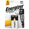 ENERGIZER - TRANSISTOR ALCALINA 9V - ALKALINE POWER, BLISTER da 1Pz