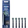 ORAL B PROCTER GAMBLE Oral-B - Testine Di Ricambio Pro Cross Action Black, 5 Testine