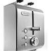 DELONGHI De Longhi CTX2203 Tostapane, 550 W, 2 Fette con Pinze, Acciaio