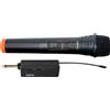 KARMA - Radiomicrofono SET 169, Radiomicrofono a batteria VHF, portata 25 metri, jack 6,3mm - Nero