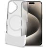 Celly - MAGDUAL1079WH Custodia MagDual per iPhone 16Pro - Bianco