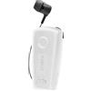 Celly BHCLIP Auricolare Cablato In-ear, autonomia 12h, Porta USB-C, ricarica: 1.5 ore, 10m - Bianco