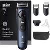 Braun BeardTrimmer 7 BT7520 lama Ultra Sharp ProBlade, lunghezza taglio 2cm - Nero e Blu