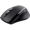 TRUST - SURA COMFORTABLE Mouse Wireless, 6 Pulsanti, Rotella di Scorrimento, 2 direzioni, risoluzione DPI 1200 - Nero