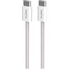 PURO - PUCCCFABK415MTBEG - Cavo in tessuto da USB-C a USB-C per iPhone 15 - Sandshell