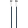 PURO SBS - PUCCCFABK415MTDKBLUE - Cavo di ricarica per iPhone 15 - Blu