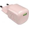 PURO - Caricabatterie da parete PUFCMTCUSBC20WGROSE - Rosa