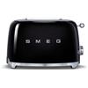 Smeg, Tostapane 2x2 TSF01BLEU, 2 Scomparti da 36mm, 6 Livelli di Doratura, Funzione Riscaldamento, Scongelamento e Bagel, Espulsione Automatica del Pa