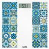 LAICA PS1083B Pesapersone elettronico, max 180 kg, Mediterranean Breeze - White-Blue