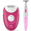 Braun Epilierer Silk-epil 3-420 Rosa, Bianco 20 pinzette