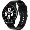 CELLY - TRAINERFLOWBK Smartwatch Fitness Tracker, display LCD da 1.28, Bluetooth, Heart Beat - Nero